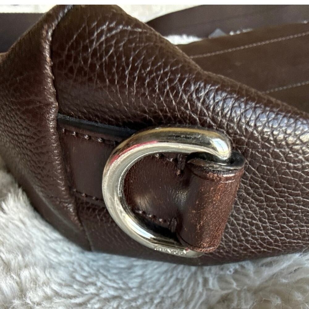 COACH Thompson Convertible Brown Leather Sling Bag Backpack - Picture 10 of 12